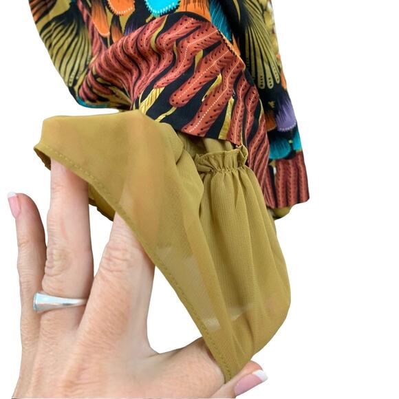 Anthropologie Edme & Esyllte Lappula Silk Midi Dress - Picture 4 of 10